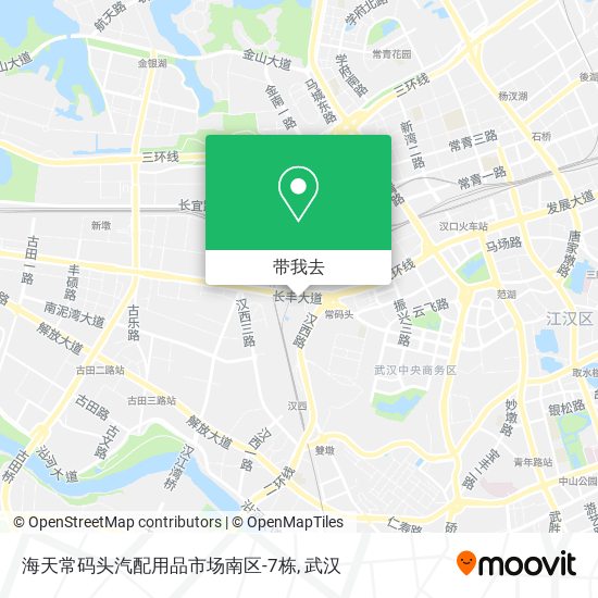 海天常码头汽配用品市场南区-7栋地图