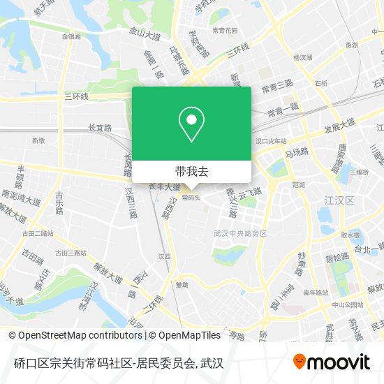 硚口区宗关街常码社区-居民委员会地图