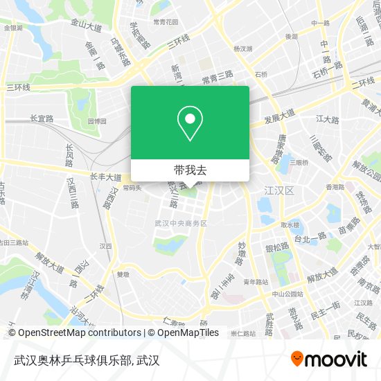武汉奥林乒乓球俱乐部地图