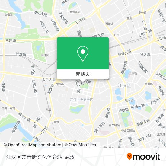 江汉区常青街文化体育站地图