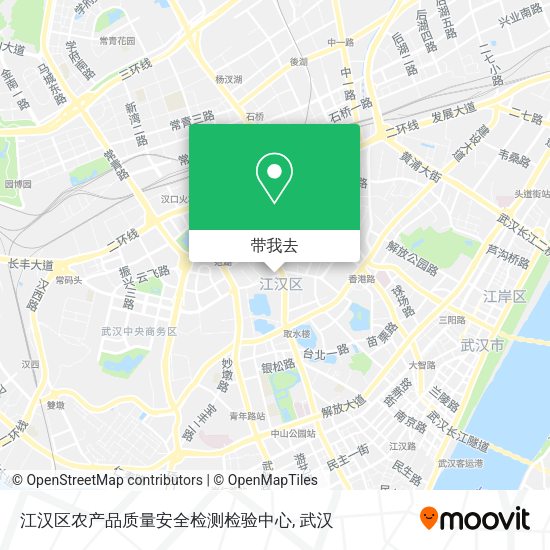 江汉区农产品质量安全检测检验中心地图