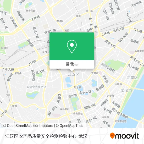 江汉区农产品质量安全检测检验中心地图