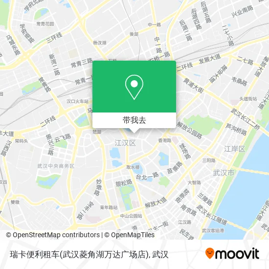 瑞卡便利租车(武汉菱角湖万达广场店)地图