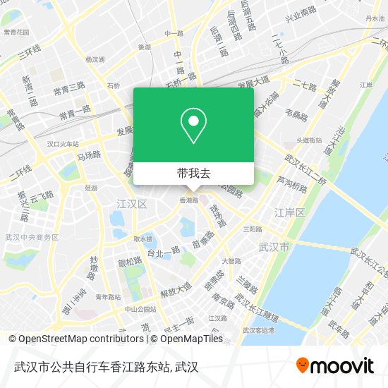 武汉市公共自行车香江路东站地图