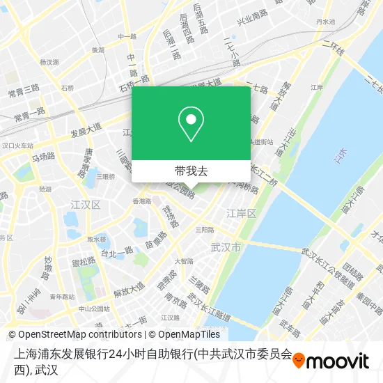 上海浦东发展银行24小时自助银行(中共武汉市委员会西)地图