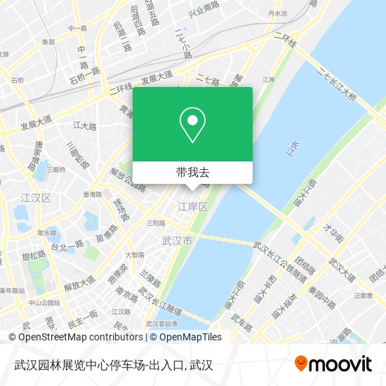 武汉园林展览中心停车场-出入口地图