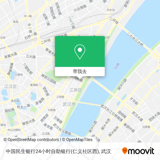 中国民生银行24小时自助银行(仁义社区西)地图