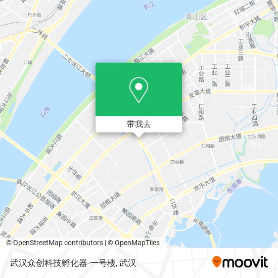 武汉众创科技孵化器-一号楼地图