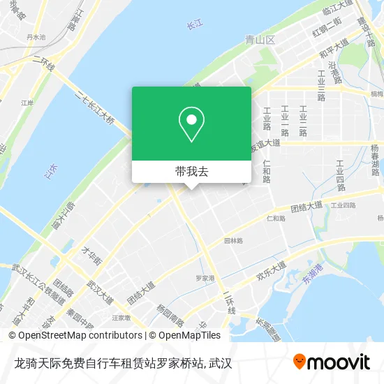 龙骑天际免费自行车租赁站罗家桥站地图
