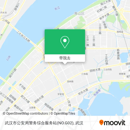 武汉市公安局警务综合服务站(NO.G02)地图