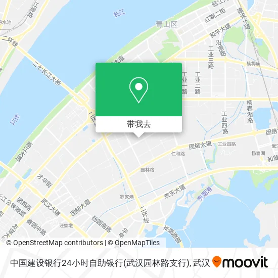 中国建设银行24小时自助银行(武汉园林路支行)地图