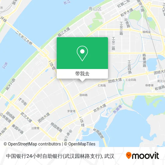中国银行24小时自助银行(武汉园林路支行)地图