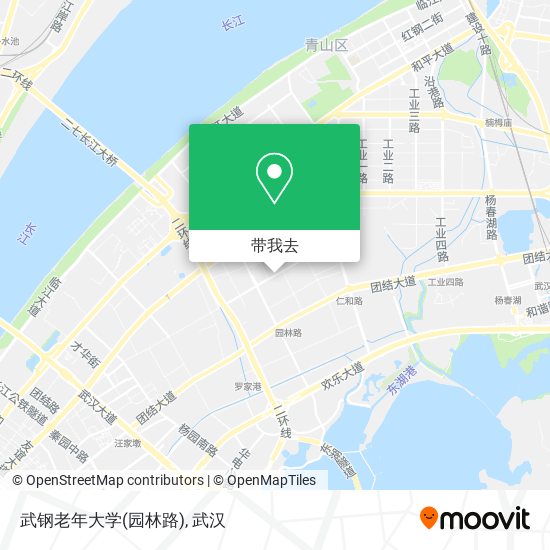 武钢老年大学(园林路)地图