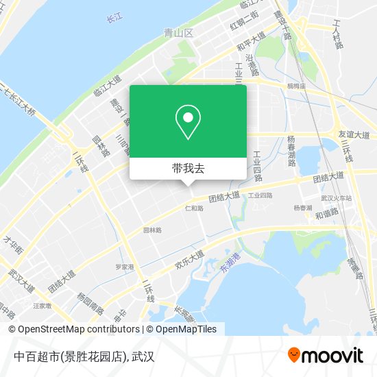 中百超市(景胜花园店)地图