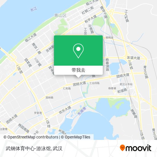 武钢体育中心-游泳馆地图