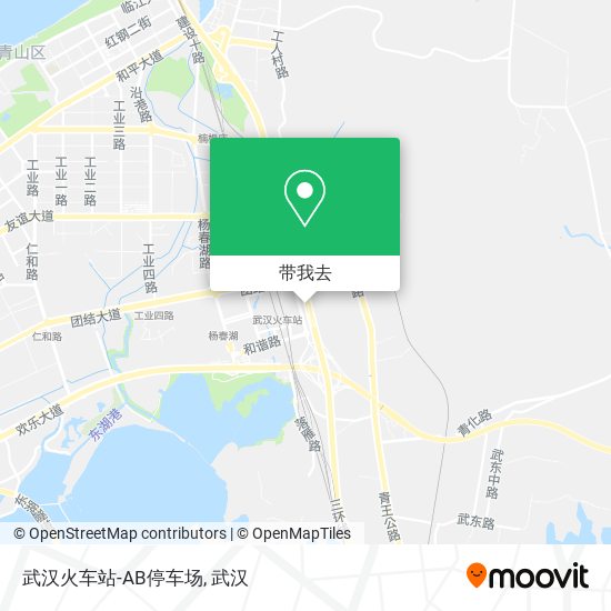 武汉火车站-AB停车场地图