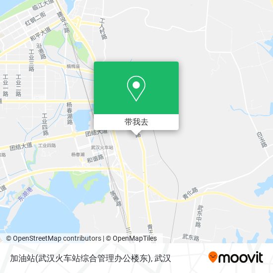 加油站(武汉火车站综合管理办公楼东)地图