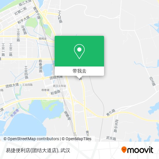 易捷便利店(团结大道店)地图