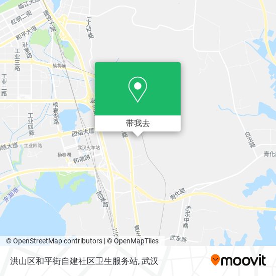 洪山区和平街自建社区卫生服务站地图