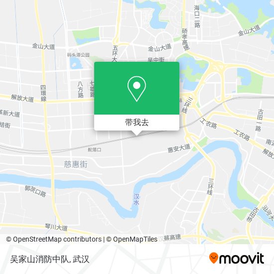 吴家山消防中队地图