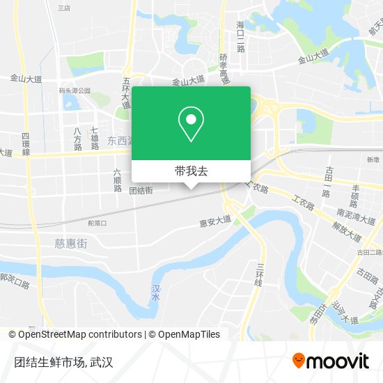 团结生鲜市场地图