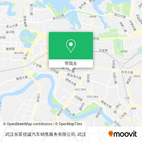 武汉东富优诚汽车销售服务有限公司地图
