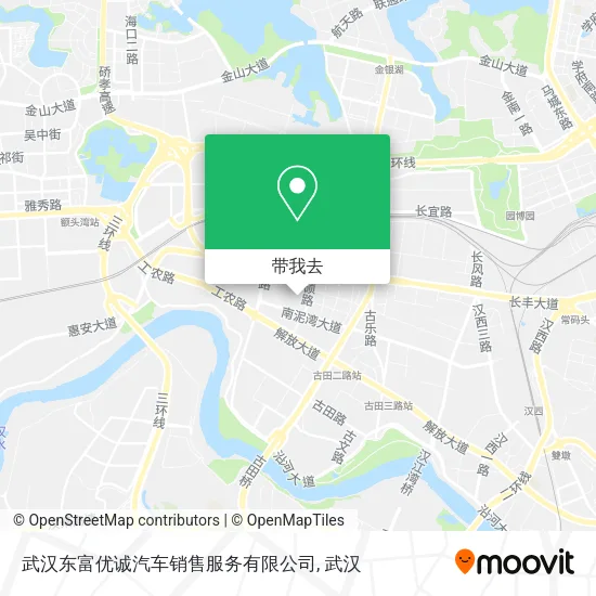 武汉东富优诚汽车销售服务有限公司地图