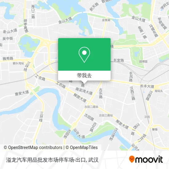 溢龙汽车用品批发市场停车场-出口地图