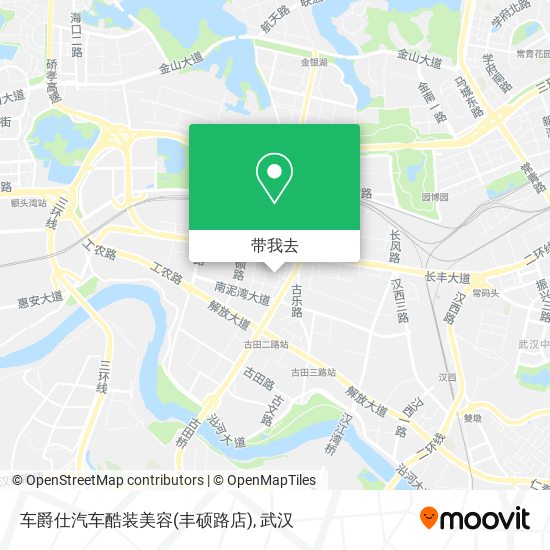 车爵仕汽车酷装美容(丰硕路店)地图