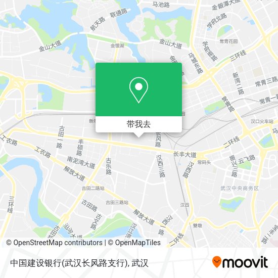 中国建设银行(武汉长风路支行)地图
