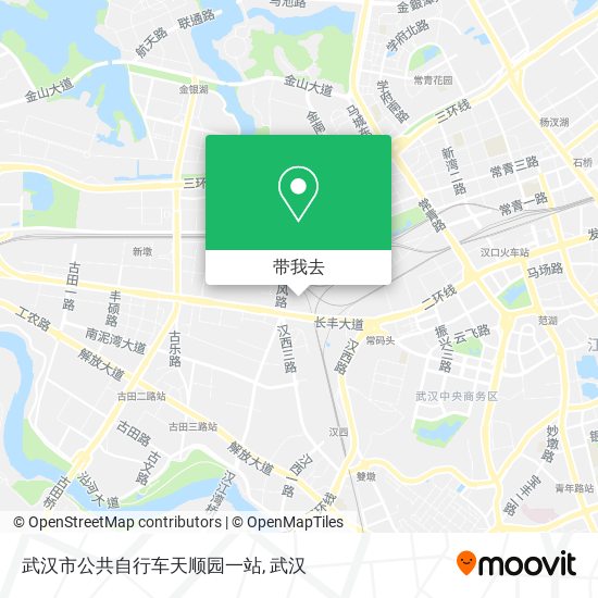 武汉市公共自行车天顺园一站地图