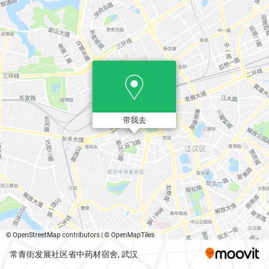 常青街发展社区省中药材宿舍地图