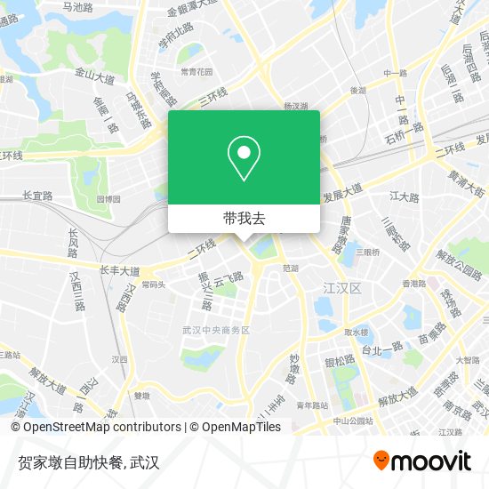 贺家墩自助快餐地图