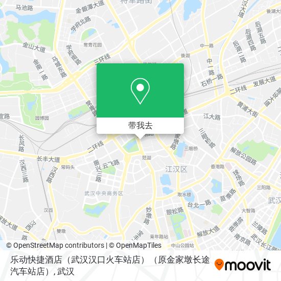 乐动快捷酒店（武汉汉口火车站店）（原金家墩长途汽车站店）地图