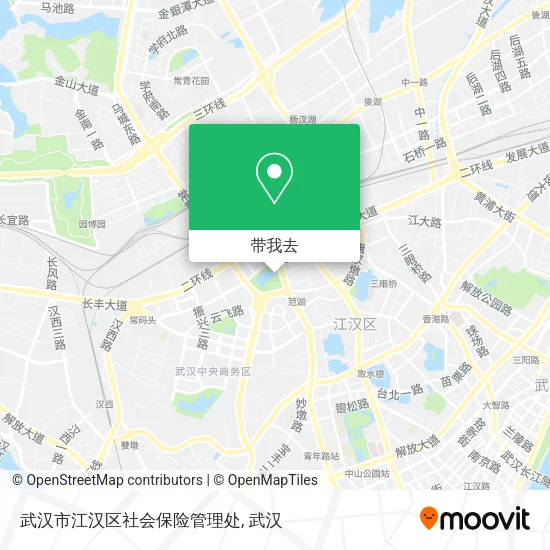 武汉市江汉区社会保险管理处地图