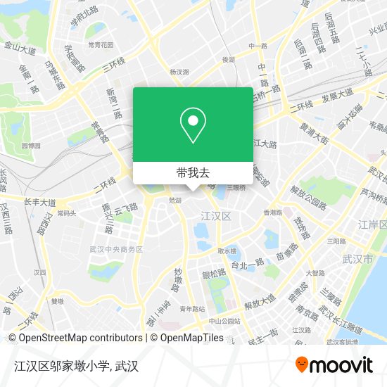江汉区邬家墩小学地图