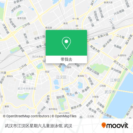 武汉市江汉区星期六儿童游泳馆地图