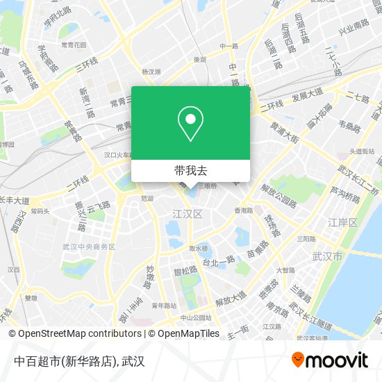 中百超市(新华路店)地图