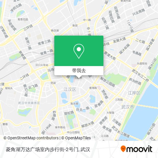 菱角湖万达广场室内步行街-2号门地图