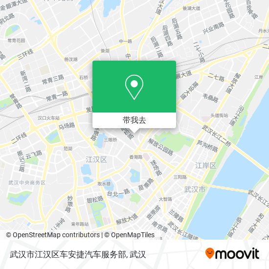 武汉市江汉区车安捷汽车服务部地图