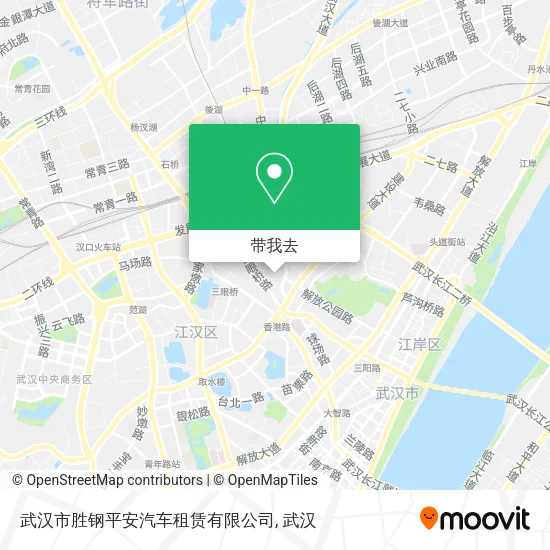武汉市胜钢平安汽车租赁有限公司地图