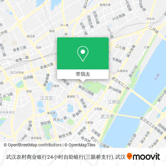 武汉农村商业银行24小时自助银行(三眼桥支行)地图