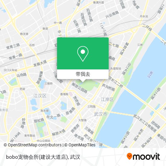 bobo宠物会所(建设大道店)地图