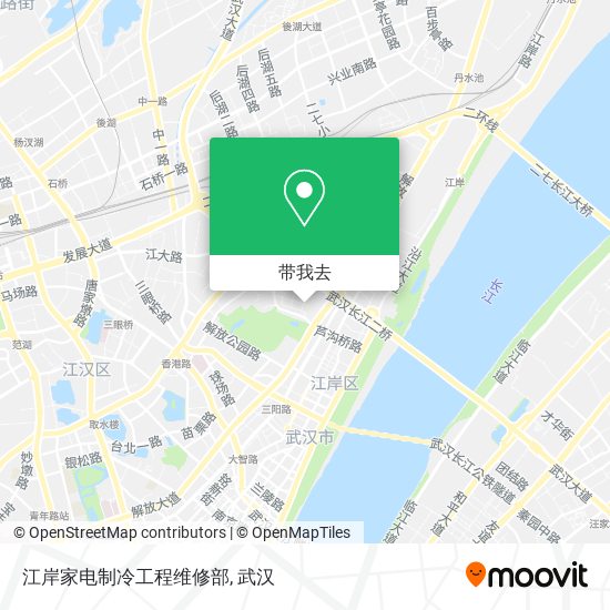 江岸家电制冷工程维修部地图