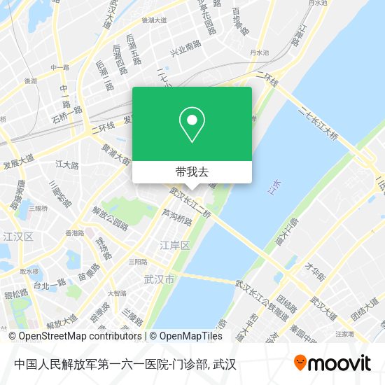 中国人民解放军第一六一医院-门诊部地图