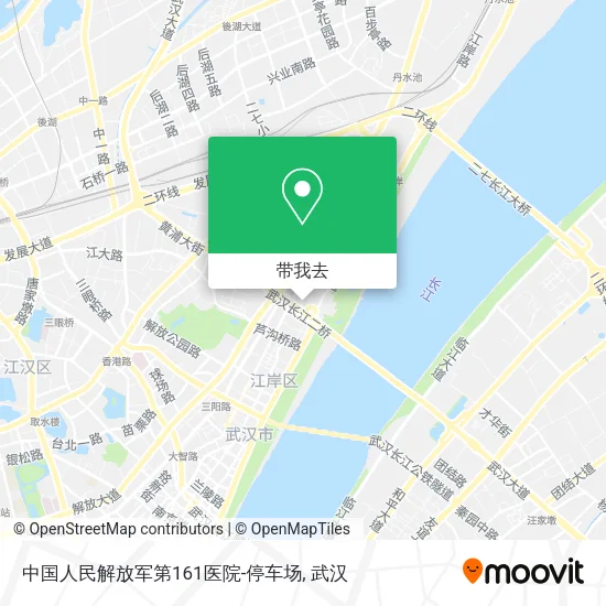 中国人民解放军第161医院-停车场地图