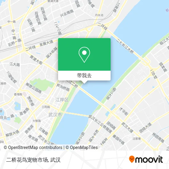 二桥花鸟宠物市场地图