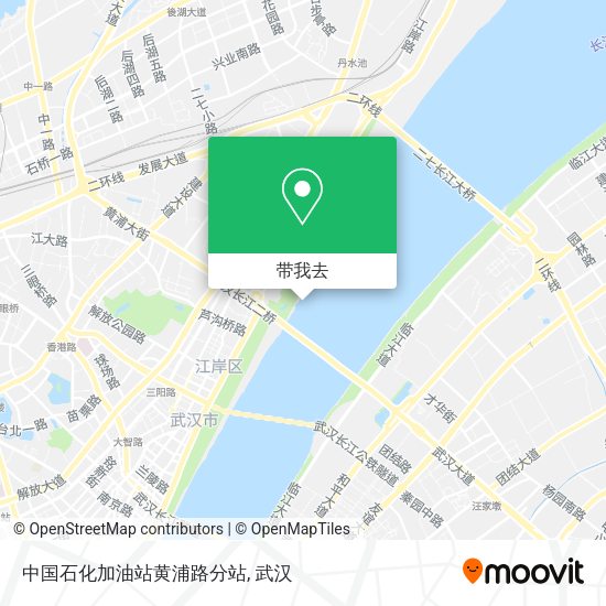 中国石化加油站黄浦路分站地图