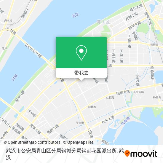 武汉市公安局青山区分局钢城分局钢都花园派出所地图
