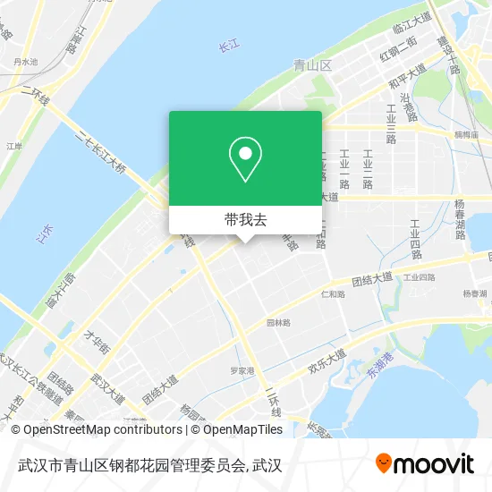 武汉市青山区钢都花园管理委员会地图